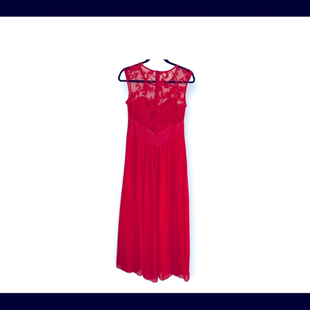 Rafunla Red Gown Sz L - Picture 6 of 8